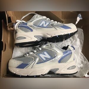 New balance 530 silver and blue